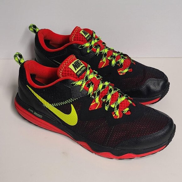 Nike Dual Fusion Trail Men's Shoes Black/Red US 11.5 - Picture 15 of 16